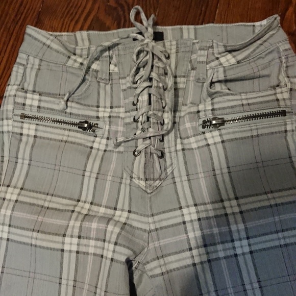 AFRM flare leg plaid pants - Picture 3 of 5